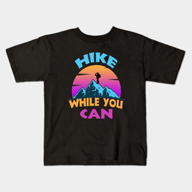 hiking Kids T-Shirt by khalid12